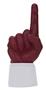 UltimateHand Foam Finger Maroon Hand/Jersey Combo