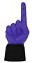 UltimateHand Foam Finger Purple Hand/Jersey Combo