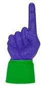 UltimateHand Foam Finger Purple Hand/Jersey Combo