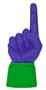 UltimateHand Foam Finger Purple Hand/Jersey Combo