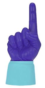LIGHT BLUE JERSEY / PURPLE HAND