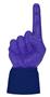 UltimateHand Foam Finger Purple Hand/Jersey Combo