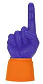 UltimateHand Foam Finger Purple Hand/Jersey Combo