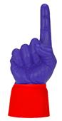 UltimateHand Foam Finger Purple Hand/Jersey Combo