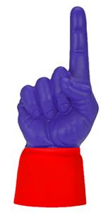 SCARLET JERSEY / PURPLE HAND