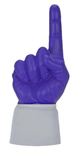 SILVER JERSEY / PURPLE HAND