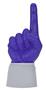 UltimateHand Foam Finger Purple Hand/Jersey Combo