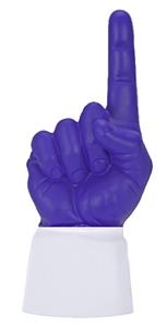 WHITE JERSEY / PURPLE HAND