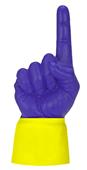UltimateHand Foam Finger Purple Hand/Jersey Combo