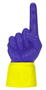 YELLOW JERSEY / PURPLE HAND