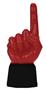 UltimateHand Foam Finger Scarlet Hand/Jersey Combo