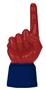 UltimateHand Foam Finger Scarlet Hand/Jersey Combo