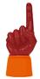 UltimateHand Foam Finger Scarlet Hand/Jersey Combo