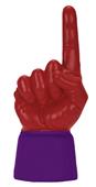 UltimateHand Foam Finger Scarlet Hand/Jersey Combo