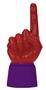 UltimateHand Foam Finger Scarlet Hand/Jersey Combo
