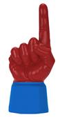 UltimateHand Foam Finger Scarlet Hand/Jersey Combo