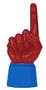UltimateHand Foam Finger Scarlet Hand/Jersey Combo
