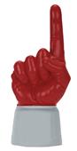 UltimateHand Foam Finger Scarlet Hand/Jersey Combo