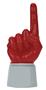 UltimateHand Foam Finger Scarlet Hand/Jersey Combo