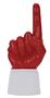 UltimateHand Foam Finger Scarlet Hand/Jersey Combo