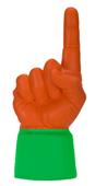 UltimateHand Foam Finger Orange Hand/Jersey Combo