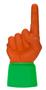 UltimateHand Foam Finger Orange Hand/Jersey Combo
