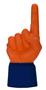 UltimateHand Foam Finger Orange Hand/Jersey Combo