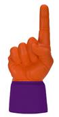 UltimateHand Foam Finger Orange Hand/Jersey Combo