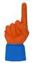 UltimateHand Foam Finger Orange Hand/Jersey Combo