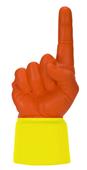 UltimateHand Foam Finger Orange Hand/Jersey Combo