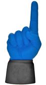 UltimateHand Foam Finger Royal Hand/Jersey Combo