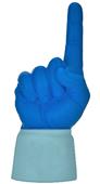 UltimateHand Foam Finger Royal Hand/Jersey Combo