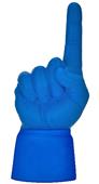 UltimateHand Foam Finger Royal Hand/Jersey Combo
