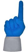 UltimateHand Foam Finger Royal Hand/Jersey Combo
