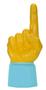 UltimateHand Foam Finger Yellow Hand/Jersey Combo