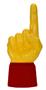 UltimateHand Foam Finger Yellow Hand/Jersey Combo