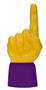 UltimateHand Foam Finger Yellow Hand/Jersey Combo