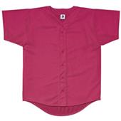 100% Poly Pro Mesh Button-Front Baseball Jerseys