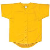 100% Poly Pro Mesh Button-Front Baseball Jerseys