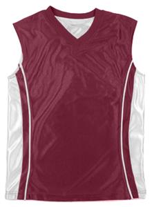Outside: MAROON, Inside: WHITE