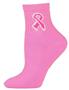 Red Lion Hope Pink Ribbon High-Tech 1/4 Crew Socks