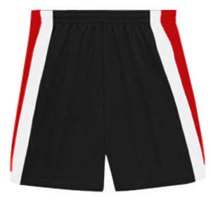 BLACK/WHITE/SCARLET