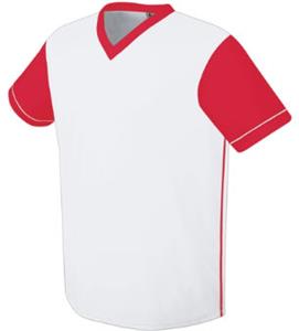 WHITE/SCARLET
