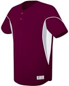 High Five Ellipse Two-Button Baseball Jerseys