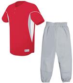 Ellipse Two-Button Baseball Jersey Uniform Kits Ellipse Two-Button Baseball Jersey Uniform Kits