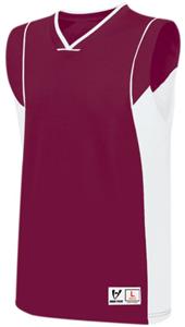MAROON/WHITE
