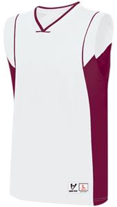 WHITE/MAROON
