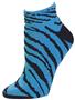 Pizzazz Cheerleaders Zebra Stripe Anklet Socks