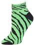 Pizzazz Cheerleaders Zebra Stripe Anklet Socks