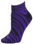 Pizzazz Cheerleaders Zebra Stripe Anklet Socks